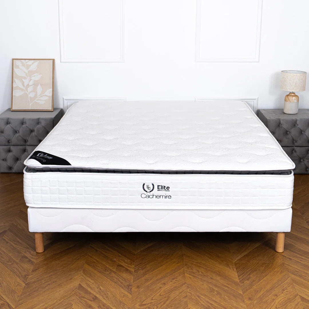 Matelas Cachemire – 27 cm – Confort Premium & Ressorts Ensachés
