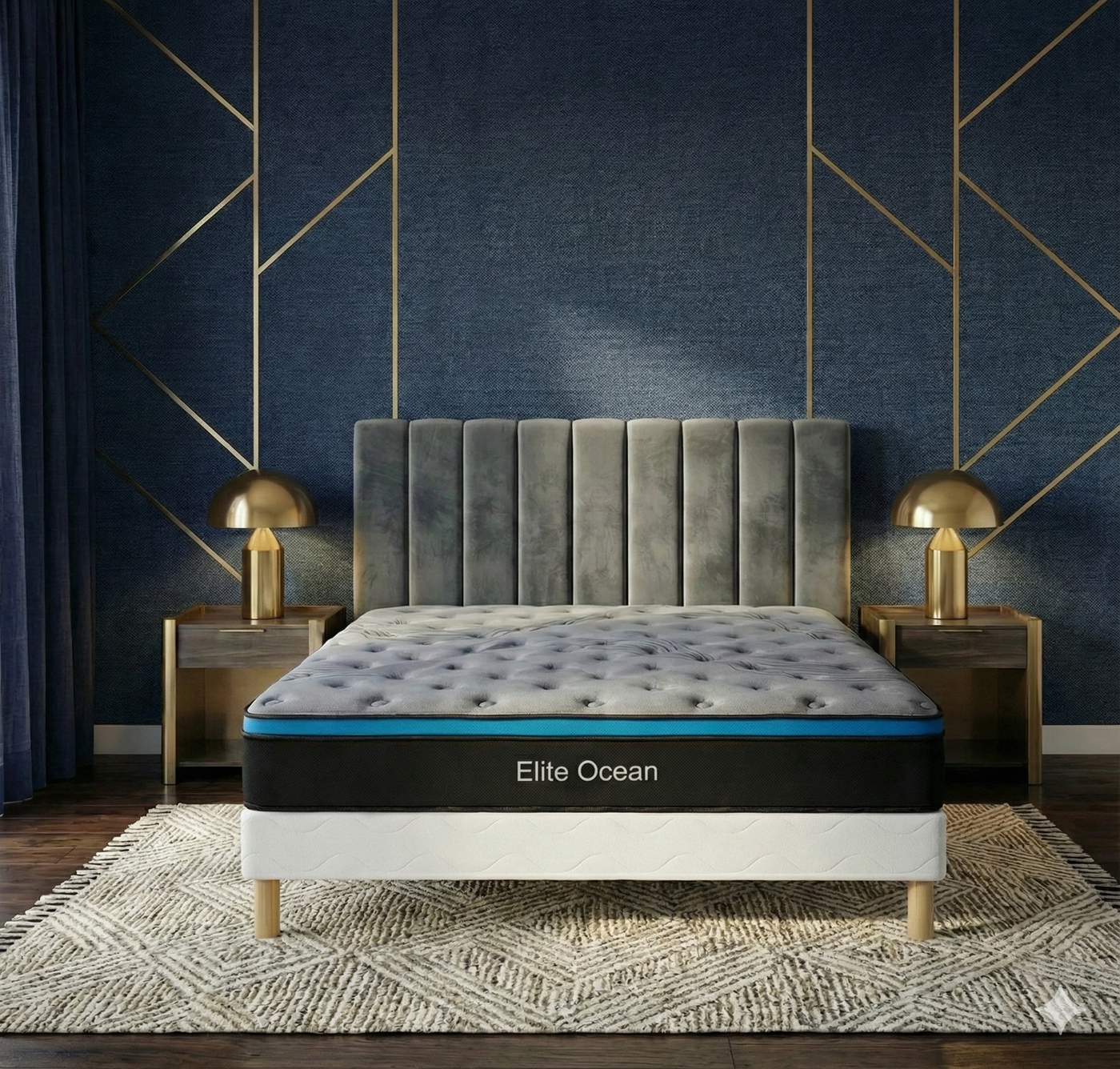 Matelas Elite Ocean H28cm – Ressorts ensachés & Memory Gel Fresh