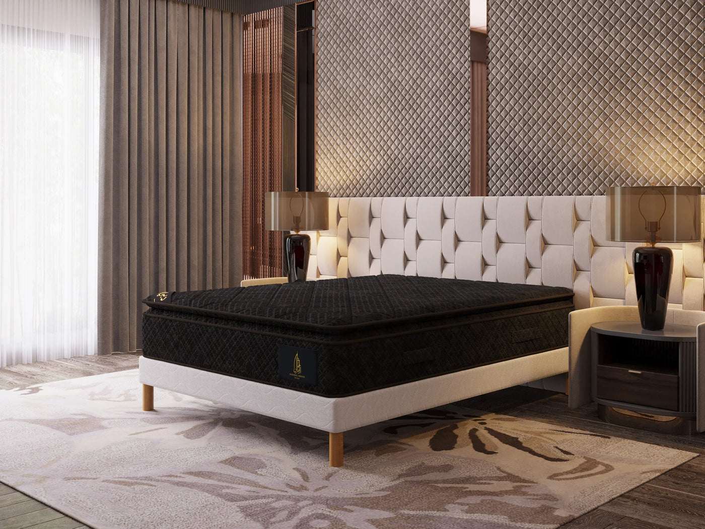 Matelas Velours Makhmal Armani – 33 cm – Luxe Absolu & Confort Royal